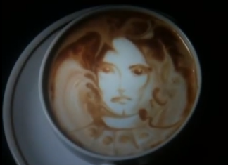 Arte em café. Você teria dó de tomar?