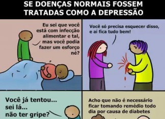 Se outras doenças fossem tratadas como a depressão- tirinha