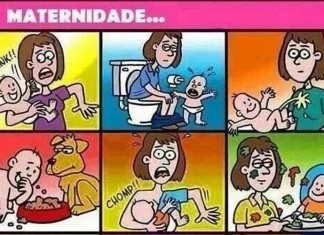 Tirinha sobre a maternidade