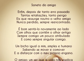 Soneto do amigo- Vinicius de Moraes