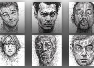 Artista rabisca retratos de disléxicos famosos para destacar condição