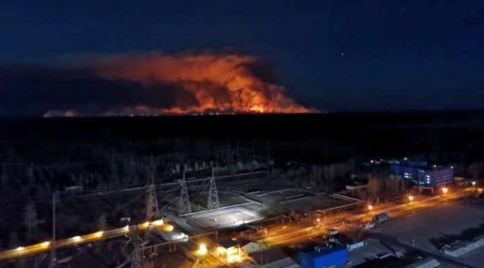 Chuva ajuda e incêndio perto de Chernobyl está sob controle