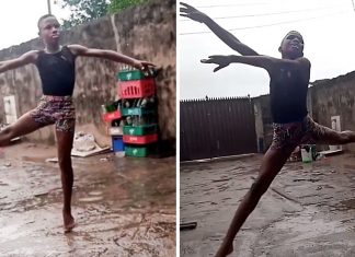 Menino africano nos inspira ao dançar Ballet na chuva de seu quintal; assista o vídeo.