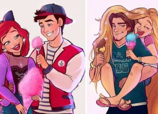 É assim que os casais Disney seriam se vivessem em nosso mundo. Confira as ilustrações!