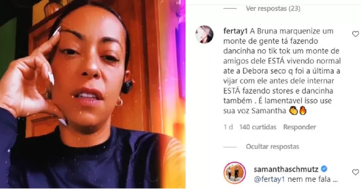 Samantha Schmutz Critica Amigos Famosos De Paulo Gustavo Vivendo Normal Na Pandemia