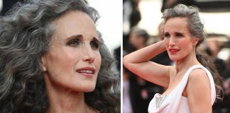 “Sinto-me jovem com meu cabelo grisalho”, diz Andie MacDowell sobre fios prateados