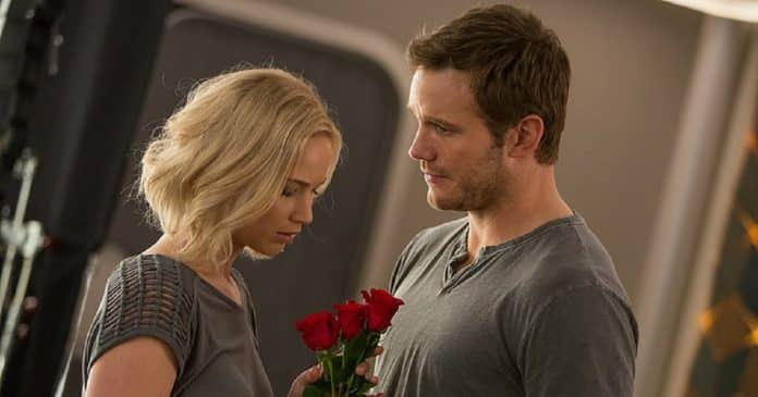 Chris Pratt e Jennifer Lawrence esbanjam química neste romance gostosinho para ver com seu amor