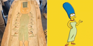 Desenho de “Marge Simpson” é encontrado em caixão de múmia no Egito