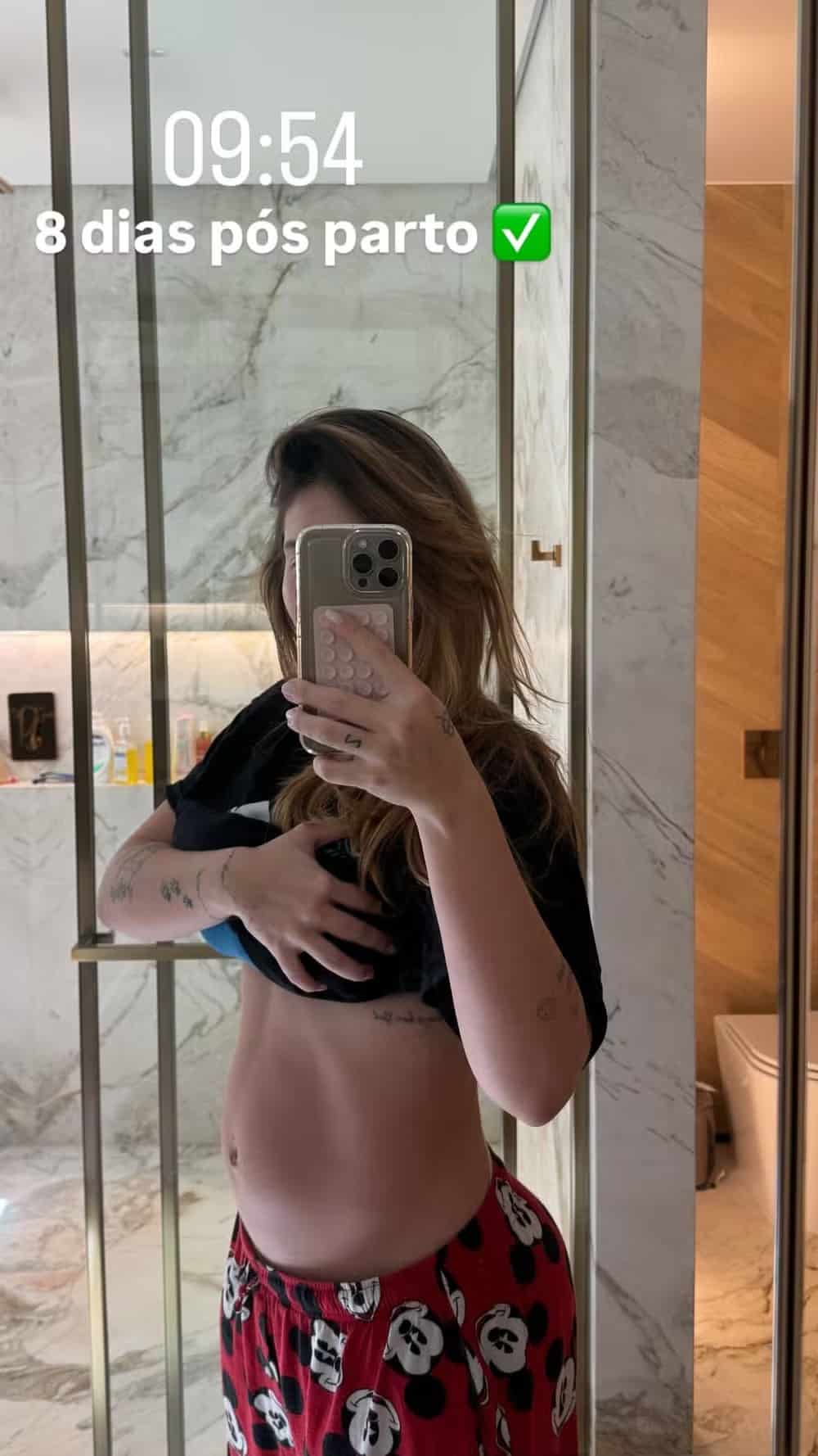 contioutra.com - Virginia Fonseca publica foto mostrando sua barriga 10 dias após o parto do terceiro filho