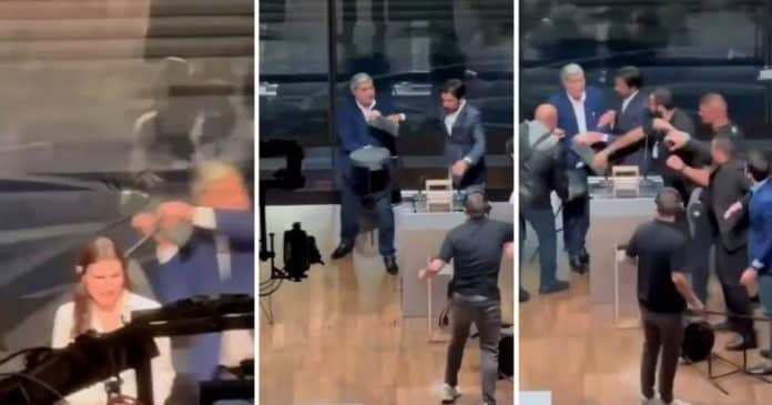 Video de outro ângulo mostra o que aconteceu após Datena agredir Pablo Marçal com cadeira em debate