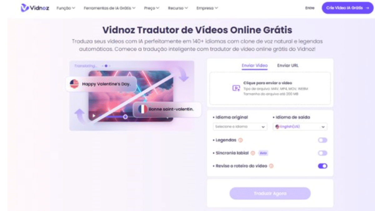 contioutra.com - Revisão de Vidnoz: Aplicação de IA em Campos de Vídeo, Imagens e Voz