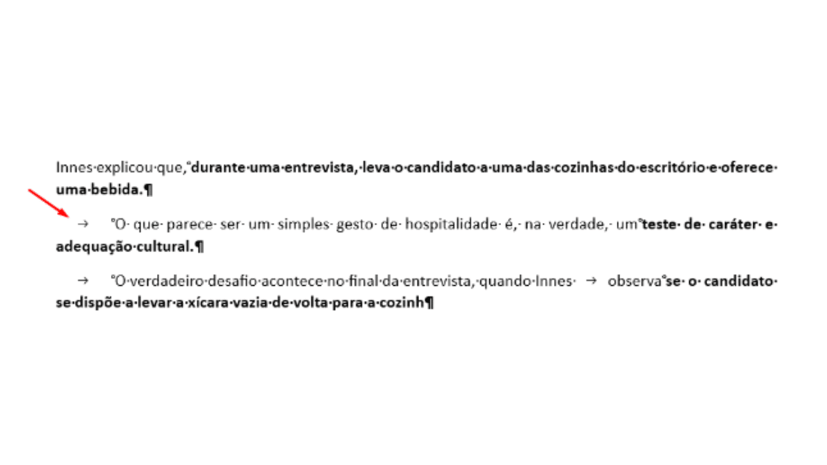 asomadetodosafetos.com - Tipos de caracteres invisíveis e seu uso no processador de texto