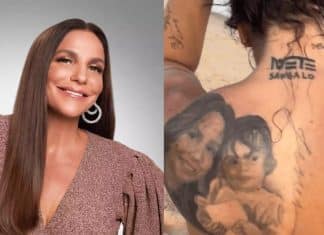 Ivete Sangalo se choca com as muitas tatuagens feitas por uma fã em sua homenagem